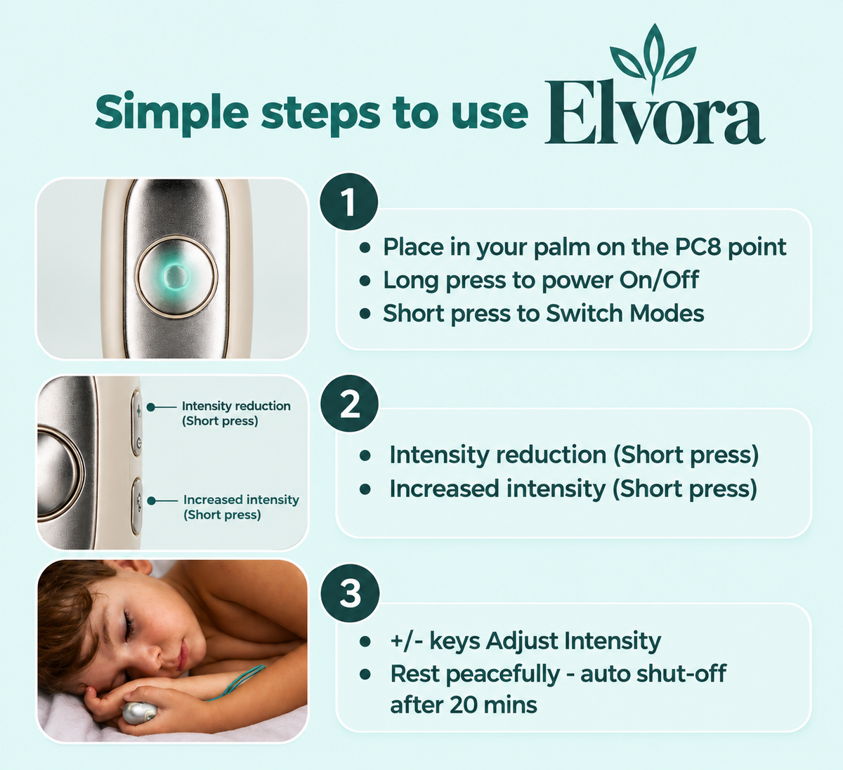 Sleep Aid Handheld Device – Microcurrent Relaxation Tool